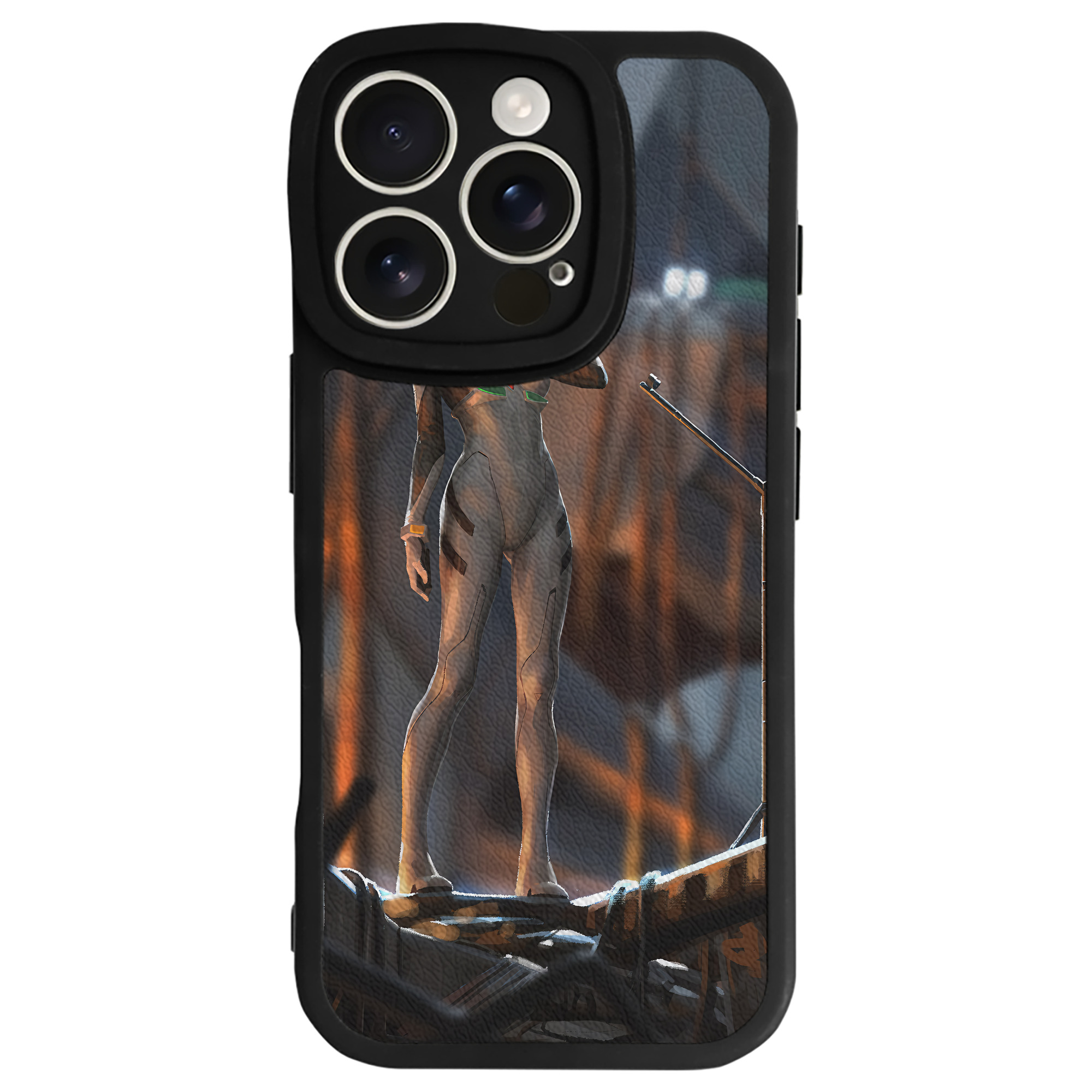 （画像用） EVA 新世紀エヴァンゲリオン 【iPhone 16シリーズ対応】シリコンスマホケース（レザー調） 材質：シリコン